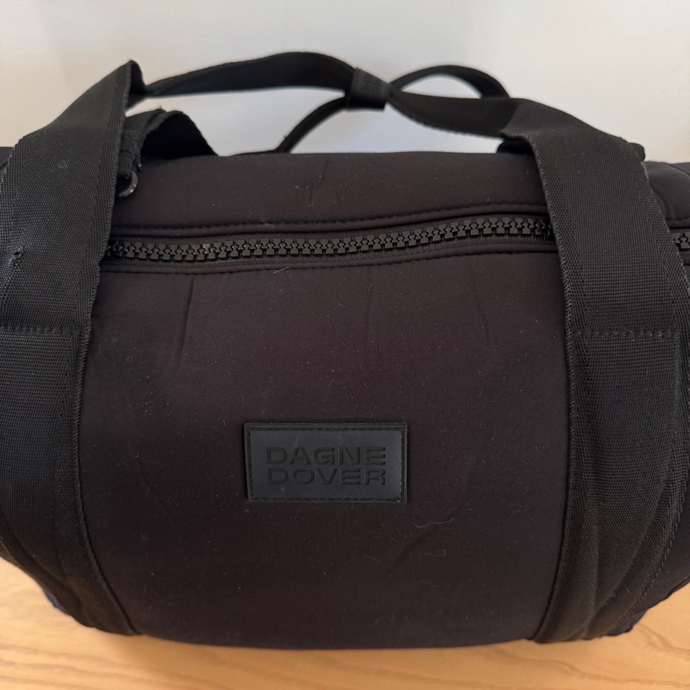 Dagne Dover Landon Neoprene Carry All Bag Onyx Black with Dust bag Medium - Picture 2 of 5